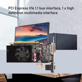 GT610 2G Gaming Graphics Card 2GB DDR3 64bit Graphics Card 810MHz 1000MHz PCI Express X16 1.1 DVI VGA HDMI Gaming Graphics Card with Silent Fan