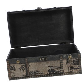 ABOOFAN Wooden Vintage Storage Box Classic British Design Jewelry Organizer with Soft Lining for Valuables Decorative Keepsake Case for Women and Generous Room for Rings and Trinkets