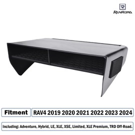 RUNROAD Center Console Upgraded Organizer Tray Compatible with Toyota RAV4 2019 2020 2021 2022 2023 2024 Accessories, Insert Coin Holder ABS Secondary Storage Tray Container Box