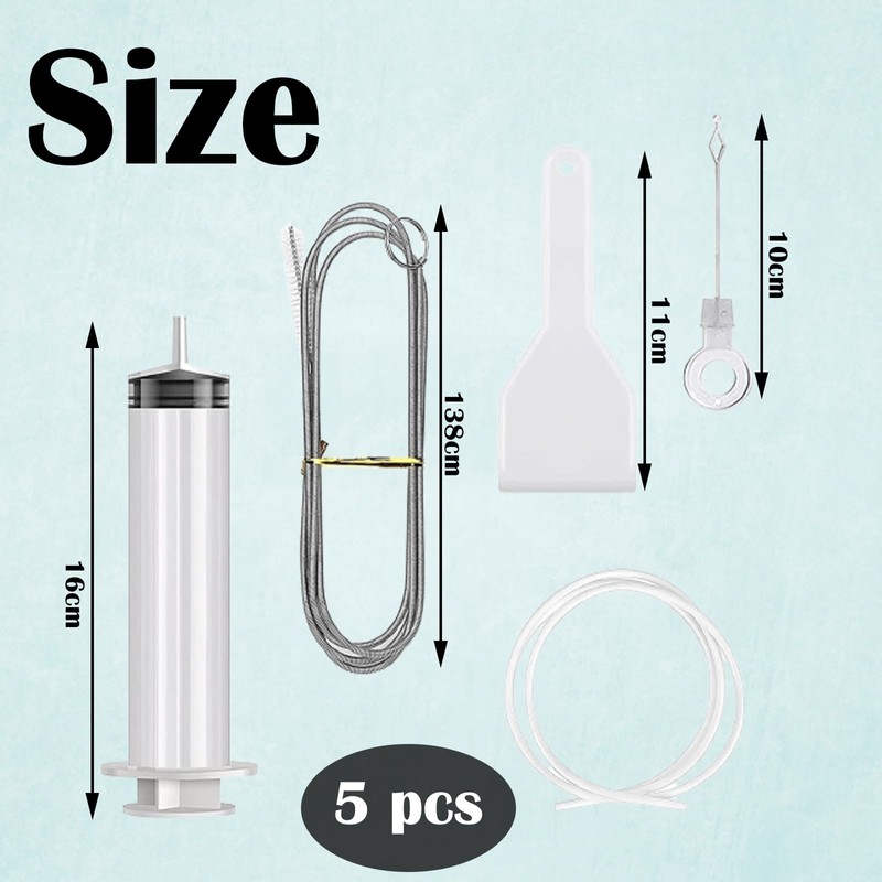 5 PCS Fridge Drain Hole Cleaning Tool Fridge Cleaning Kit