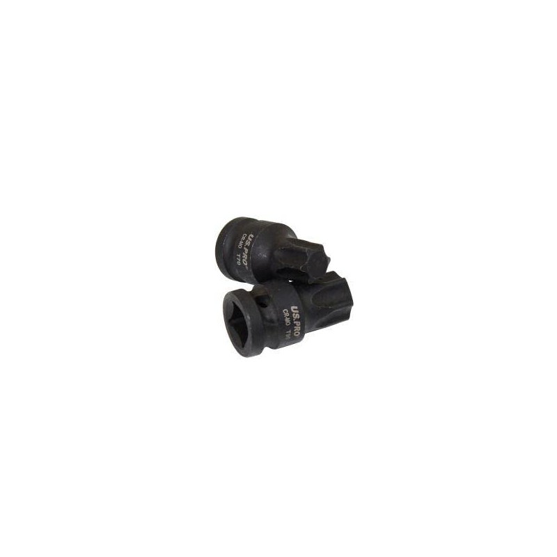US PRO Tools 6pc 1/2" DR Impact Star Torx Bit