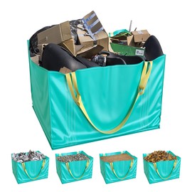 TidyFriend Dumpster Bag 45 Inches, Reusable Yard Waste Bags, Foldable Yard Waste Container, Trash Bag for Trash Management, Multiple Times Use During Renovations, Can Hold Up to 1650 lbs