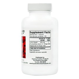 Supreme Nutrition Hemo Guard Supreme, 120 Pure Herbal Combination Vegetarian Capsules (Pak of 2)