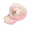 Heart Shaped Jewelry Box Wedding Preserved Flower Necklace Ring Storage