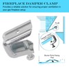 Fireplace Damper Clamp Stainless Steel Flue Stop Clamp for Gas