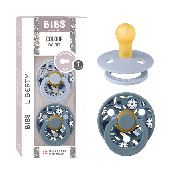 BIBS Liberty Pacifier | 2 Colour Natural Rubber Latex Soothers