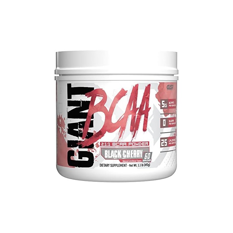 Giant Sports Performance Edge Series BCAA 60 Serving (Black Cherry,