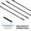 VooGenzek 20 PCS Scroll Saw Blades Set, 10 Teeth Carbon