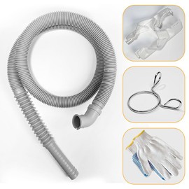 Plastic Washer Drain Hose AEM73732901 for LG Kenmore, Compatible modle AEM74053001 MEGJ62685201 PS8749199 5215EA1001A AEM73653001