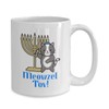 Meowzel tov mazel tov hanukkah cat mug