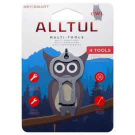 KeySmart AllTul Multitool Owl - 4-in-1 Multitool with Bottle Opener, Wrench, Spoke and Crowbar