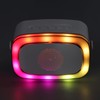 Electric Air Drum Set with Drumsticks Pedals Colorful RGB Light