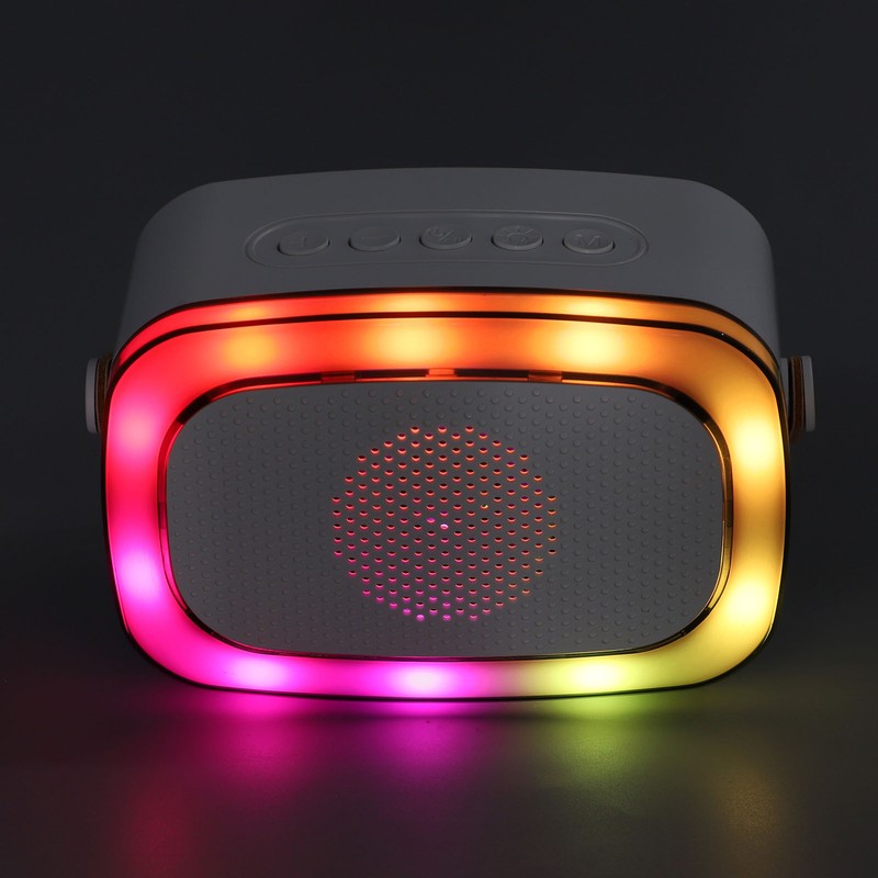 Electric Air Drum Set with Drumsticks Pedals Colorful RGB Light