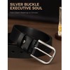 TYWestyles Men's 1.5" Everyday Leather Belt Solid Leather for Work