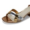 Franco Sarto Women's Nerissa Sandal, Bronze/Gold/Silver, 5