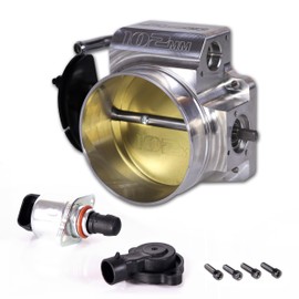 JGhyperX 102mm Throttle Body with TPS Throttle Position Sensor IAC for Chevy LSX LS LS1 LS2 LS3 LS6 LS7 Aluminum Silver
