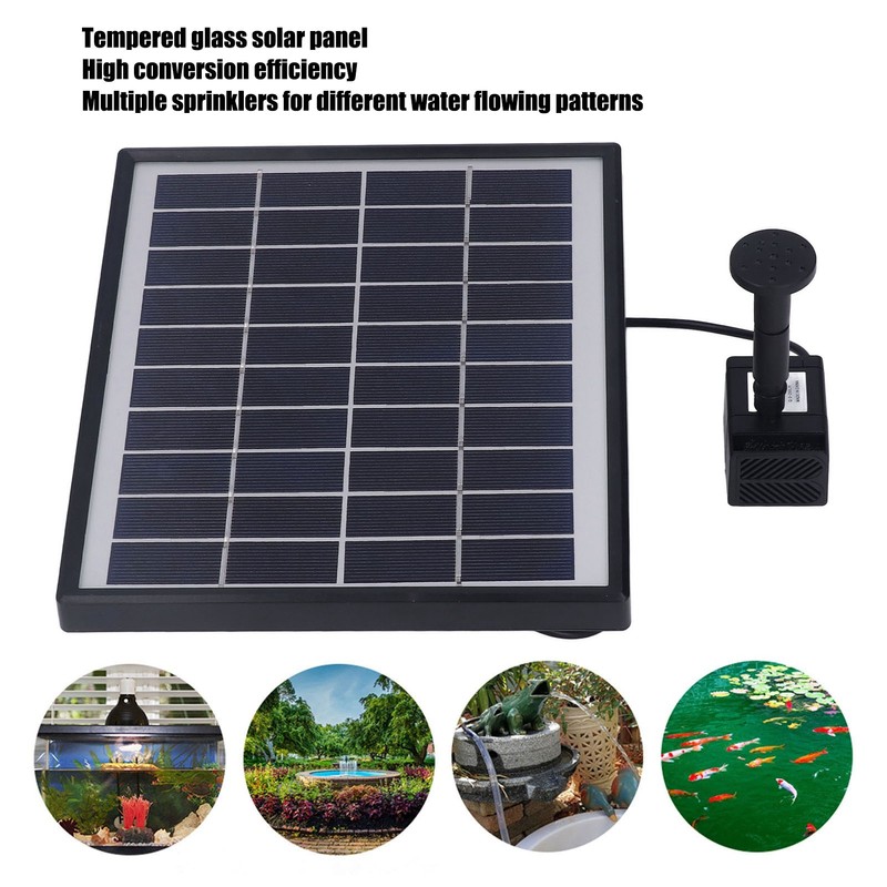 Solar Fountain Pump 6W 10V High Conversion Efficiency Anti Clogging