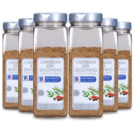 McCormick Culinary Caribbean Jerk Seasoning, 18 oz (Pack of 6) - Six 18 Ounce Containers Jamaican Jerk Seasoning, Perfect on Meats, Roasted Vegetables, Marinades and Caribbean Inspired Recipes
