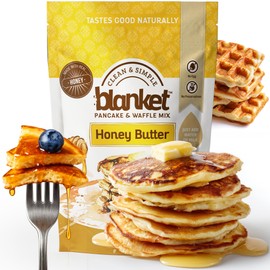 Blanket Pancakes and Waffle Mix – Honey Butter Pancake Mix – Just Add Water, No Preservatives – Clean Breakfast Staple with Homestyle Taste – Non-GMO, Comfort Food Classic – 16 oz (1 Pack)