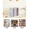 Honagu Bookends, Metal Book Ends, Bookends for Shelves, Book Holder