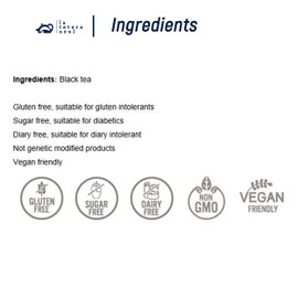 LA TETERA AZUL 100 Black Tea Bags Thermogenic Stimulating and Antioxidant Infusion 100 Bags of 1.5 Grams