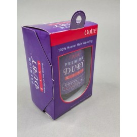 Outre 4" Duby Kiss #4 Dark Brown Outre Premium 100% Human Hair Weaving Wvg Short