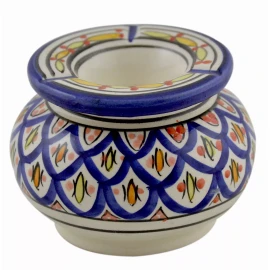 Moroccan Ceramic Ashtray Outdoor Smokeless Cuban Cigar Patio Garden Ashtrays Med