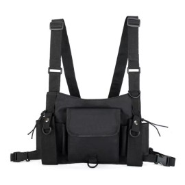Estuchelandia Pechera Bolso De Pecho Tactico Chaleco Tipo Bullet Hip Hop L