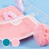 3-Piece Shower Exfoliating Back Scrubber & Body Towel Set 02 Towel 3-Piece Set - Pink 15ea