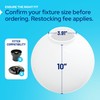 KastLite 10" White Acrylic Lamp Post Globe | Smooth Textured