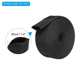 PATIKIL 0.8" Dia 6.5FT Nylon Protective Hose Sleeve, Cable Cover Sheath Protection for Welding Tig Torch Hydraulic Hose, Black
