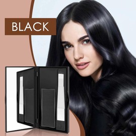 Root Cover Up Black Hairline Powder - Hide Grey Roots & Bald Spots Easily - Hair Fibers for Thinning Hair - 6.5g