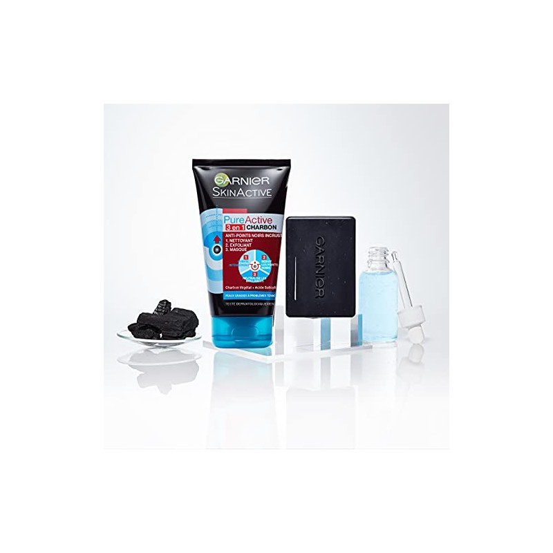 Garnier Pure Active - Solid Cleaner - Charcoal and Salicylic