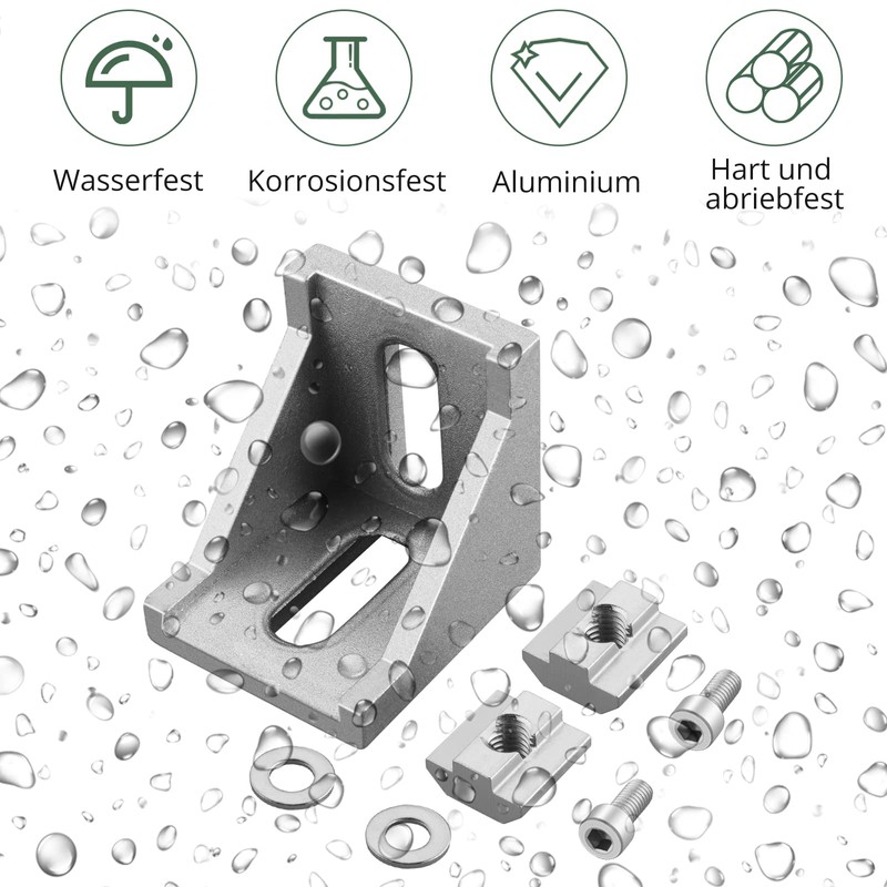 EYPINS Mounting Material Angle Aluminium Profile 30 x 30 Groove