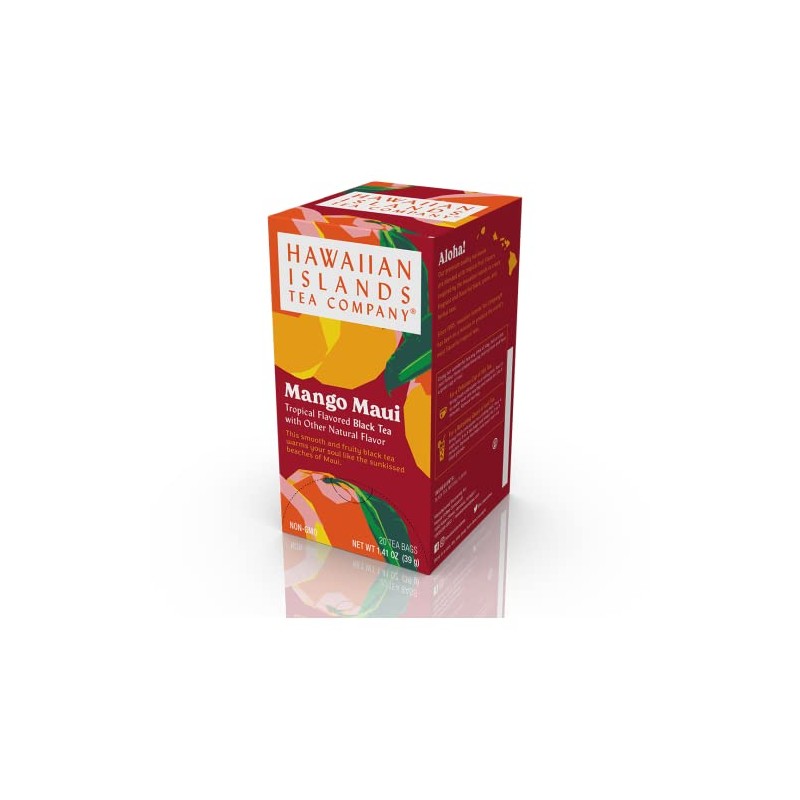 Hawaiian Islands Tea Company Mango Maui Black Tea, All Natural