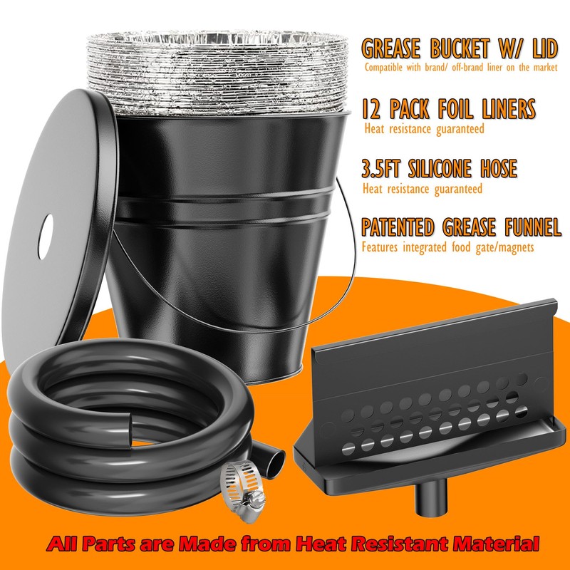 Rear Grease Catcher for Blackstone Griddle, Blackstone Grease Trap and