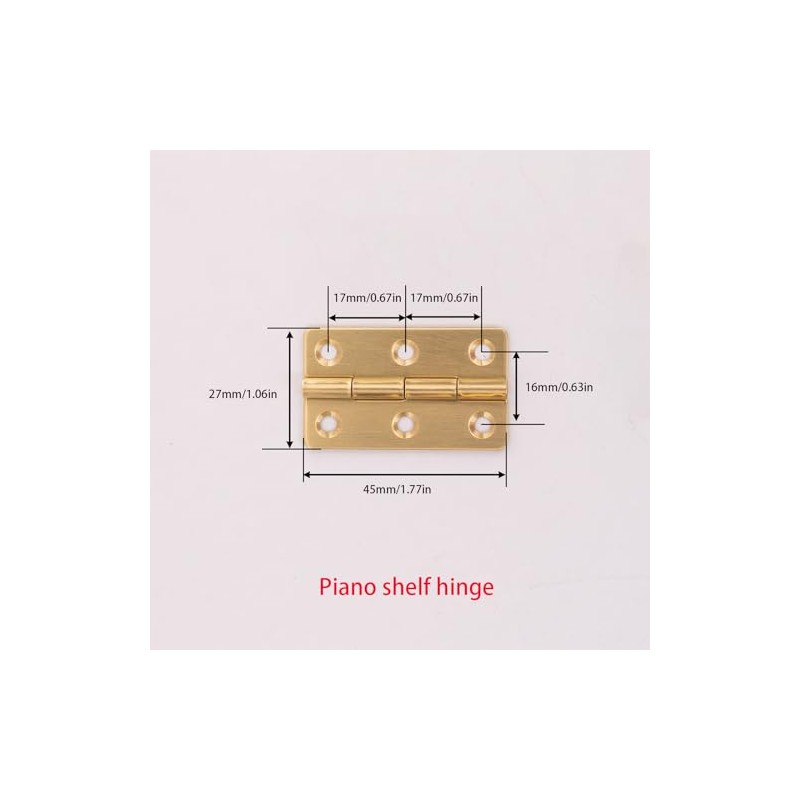 XUYIYUE Piano Music Table Hinge Brass Hinge Straight Edge Upright