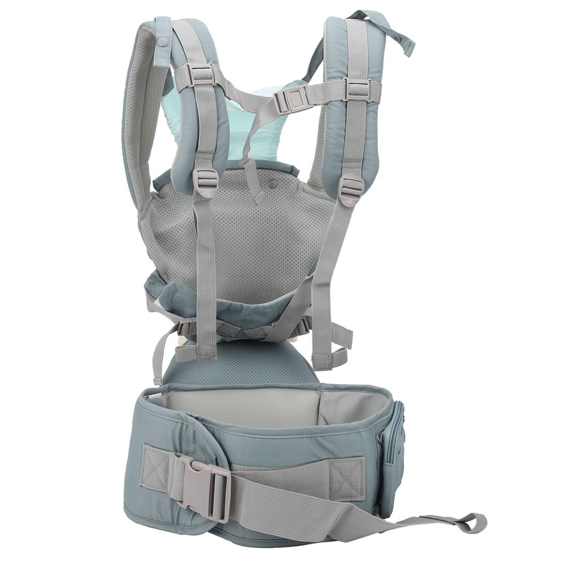 Adjustable Baby Carrier Breathable Newborns Toddlers Ergonomic Thickening HipseatCyan