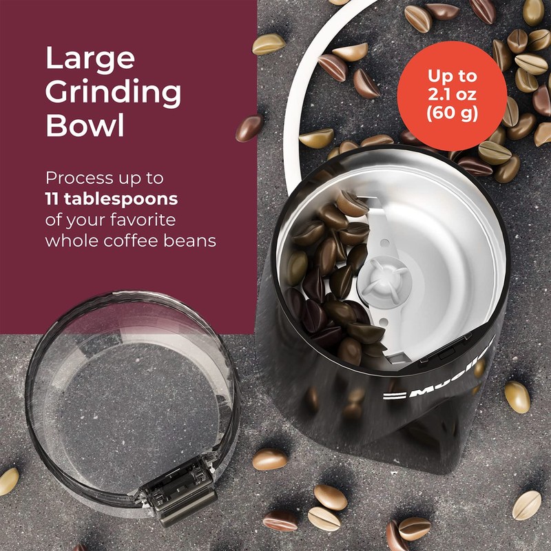 Mueller Living HyperGrind Precision Electric Spice/Coffee Grinder Mill with Large