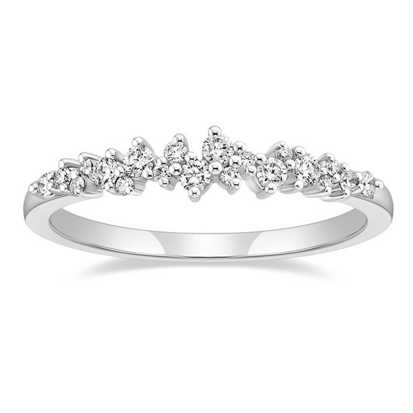 Titaniumcentral Wedding Bands for Women Stackable CZ Cubic Zirconia Engagement