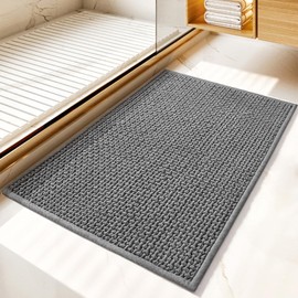 Badematte rutschfest: Badezimmerteppich Waschbar 40 x 60 cm Badteppich - Weich Chenille Badezimmer Teppich - Saugfähige Badvorleger rutschfest MaschinenWaschbar - Bad Teppich für Badezimmer Badewanne