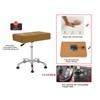 Kaleurrier Heavy Duty Stools with Bell Glides Backless Height Adjustable