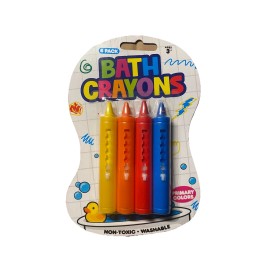 Big Time Toys Kids Bath Tub Crayons Non Toxic Set 4 Magic Crayons Big Time Toys Fun Wipe Off