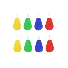Needle Threader Set - 8pcs Plastic Needle Threaders - Colorful Needle Threader Kit Used for Hand Sewing Cross Stitch Repair Clothing,Gourd Shaped Wire Loop DIY Needle Threader Hand Machine Sewing Tool