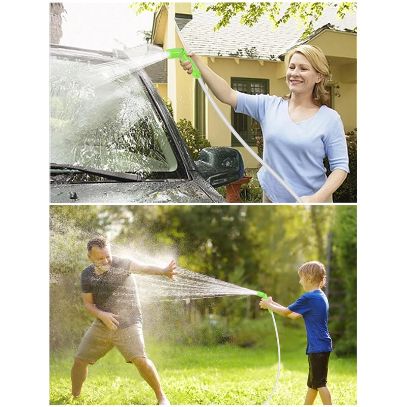 LIBERRWAY Camping Shower for Washing Bicycle Car Green