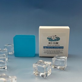Ice Cube Menthol Soap 5% Cool Menthol Perfume Shower Bar Soap, 120g, 1 Piece / 아이스 큐브 멘톨비누 5% 쿨멘톨 퍼퓸 샤워바 비누미, 120g, 1개입