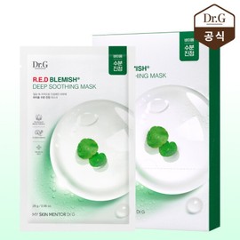 Dr.G 닥터지 레드 블레미쉬 딥 수딩 마스크 10매 Dr.G Red Blemish Deep Soothing Mask 10 Sheets