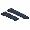 Ewatchparts 25mm Leather Rubber Watch Band Strap Compatible With 44-45mm