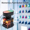 Antrader AC 600V 10A ON/Off Start Stop Momentary Push Button