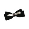 VINGTAINE H7640-BK- Barrette Ribbon, Velvet Hair Clip, Classical Hair Accessory,
